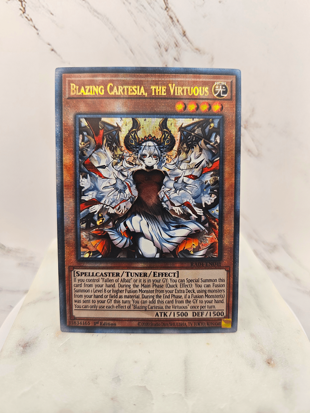 Blazing Cartesia, the Virtuous (RA04-EN041) - Alternate Art — ValueTCG